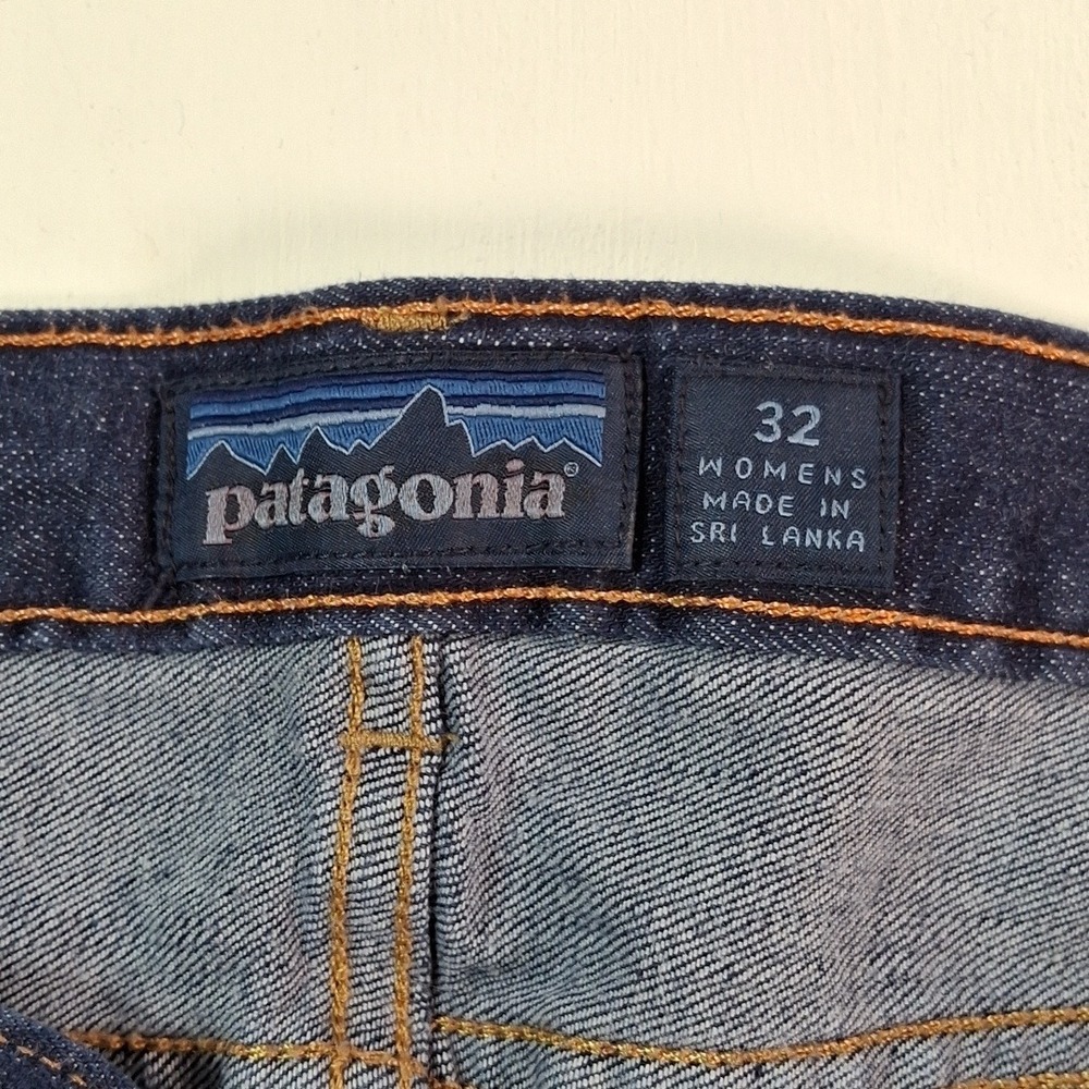 Patagonia Womens Slim Fit Organic Cotton Denim Jeans Dark Wash Indigo Size 32 - Picture 3 of 12
